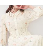 【インデックス/INDEX】の衿付き花柄プリーツフレアワンピース【洗濯機OK/イージーアイロン】 大人の最旬トレンドファッション＆コーディネート founy(ファウニー) ファッション Fashion レディースファッション Fashion for Women ワンピース Dresses エレガント 上品 Elegant 春 Spring 秋 Autumn シャーリング Shirring, Ruched スタイリッシュ Stylish, Fashionable スマート Smart, Elegant フレア Flare, Flared プリーツ Pleats, Pleated ポケット Pocket, Pocket Detail おすすめ Recommended / Our Picks thumbnail アイボリー|ID: prp329100004974115 ipo3291000000037292629