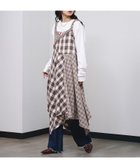 【ローズバッド/ROSE BUD】のMIXED CHECK DRESS 大人の最旬トレンドファッション＆コーディネート founy(ファウニー) ファッション Fashion レディースファッション Fashion for Women ワンピース Dresses フォーマル・パーティードレス・結婚式用ドレス Elegant & Casual Dresses タートル Turtleneck, Turtle Collar チェック Check, Plaid, Tartan パターン Pattern, Design Print フェミニン Feminine, Girly フリル Frill, Ruffle 冬 Winter / This Winter thumbnail BEIGE|ID: prp329100004974120 ipo3291000000037292650