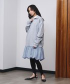 【ローズバッド/ROSE BUD】のBALLOON DOCKING DRESS 大人の最旬トレンドファッション＆コーディネート founy(ファウニー) ファッション Fashion レディースファッション Fashion for Women ワンピース Dresses フォーマル・パーティードレス・結婚式用ドレス Elegant & Casual Dresses スウェット / スエット Sweatshirt, Sweatwear ストライプ Stripe, Striped Pattern デニム Denim, Jeans Material ドッキング Docking, Mixed Material バランス Balance, Style Balance バルーン Balloon, Balloon Silhouette ポケット Pocket, Pocket Detail 楽ちん Easy Fit, Comfortable 冬 Winter / This Winter thumbnail GREY|ID: prp329100004974124 ipo3291000000037292661