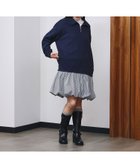 【ローズバッド/ROSE BUD】のBALLOON DOCKING DRESS 大人の最旬トレンドファッション＆コーディネート founy(ファウニー) ファッション Fashion レディースファッション Fashion for Women ワンピース Dresses フォーマル・パーティードレス・結婚式用ドレス Elegant & Casual Dresses スウェット / スエット Sweatshirt, Sweatwear ストライプ Stripe, Striped Pattern デニム Denim, Jeans Material ドッキング Docking, Mixed Material バランス Balance, Style Balance バルーン Balloon, Balloon Silhouette ポケット Pocket, Pocket Detail 楽ちん Easy Fit, Comfortable 冬 Winter / This Winter thumbnail NAVY|ID: prp329100004974124 ipo3291000000037292662