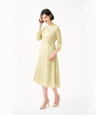 【シビラ/SYBILLA】のジオメトリックオパールドレス 大人の最旬トレンドファッション＆コーディネート founy(ファウニー) ファッション Fashion レディースファッション Fashion for Women ワンピース Dresses フォーマル・パーティードレス・結婚式用ドレス Elegant & Casual Dresses シンプル Simple, Minimal スタイリッシュ Stylish, Fashionable ドレス Dress, One-Piece フレア Flare, Flared リボン Ribbon, Bow 冬 Winter / This Winter 夏 Summer 春 Spring 秋 Autumn 羽織 Haori, Light Jacket thumbnail グリーン×ピンク|ID: prp329100004974129 ipo3291000000037292675