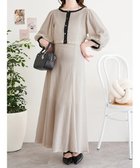 【ルディックパーク/LUDIC PARK】のSET バックリボンカーディガン×キャミソールフレアワンピース ベージュ|ID: prp329100004974139 ipo3291000000037292703