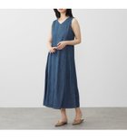 【エドウイン オンライン モール/EDWIN ONLINE MALL】のEDWIN ライトオンス デニムワンピース セルビッジ 大人の最旬トレンドファッション＆コーディネート founy(ファウニー) ファッション Fashion レディースファッション Fashion for Women ワンピース Dresses ヴィンテージ Vintage Style 今季 This Season, Current Season 軽量 Lightweight, Ultra Light サンダル Sandals, Summer Shoes シンプル Simple, Minimal デニム Denim, Jeans Material フラット Flat, Flat Shoes フレア Flare, Flared ロング Long, Long-Length 夏 Summer thumbnail 中色ブルー|ID: prp329100004974149 ipo3291000000037292736