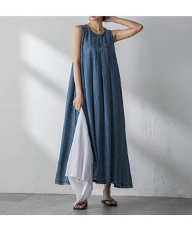【メイソングレイ/MAYSON GREY】のゆれるデニムノースリーブワンピース 大人の最旬トレンドファッション＆コーディネート founy(ファウニー) ファッション Fashion レディースファッション Fashion for Women ワンピース Dresses 春 Spring カーディガン Cardigan, Knitwear シルク Silk, 100% Silk デニム Denim, Jeans Material パウダー Powder, Soft Tone パターン Pattern, Design Print フレア Flare, Flared ブルゾン Blouson, Bomber Jacket メタル Metal, Metal Parts S/S・春夏 SS, Spring/Summer, Warm Season おすすめ Recommended / Our Picks 夏 Summer 2026年 2026 2026春夏・S/S Spring/Summer 2026 SS26 |ID:prp329100004974151