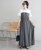 【ディスコート/Discoat】の【WEB限定】半袖ドッキングバルーンワンピース 大人の最旬トレンドファッション＆コーディネート founy(ファウニー) ファッション Fashion レディースファッション Fashion for Women ワンピース Dresses キャミワンピース Cami Dress, Slip Dress バルーン Balloon, Balloon Silhouette 半袖 Short Sleeve, Half Sleeve thumbnail チャコールグレー|ID: prp329100004974154 ipo3291000000037292749