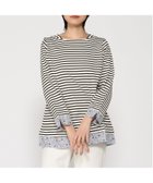 【クロコダイル/CROCODILE】のCROCODILE/ボーダー ドッキング チュニック ブラック|ID: prp329100004974157 ipo3291000000037292761