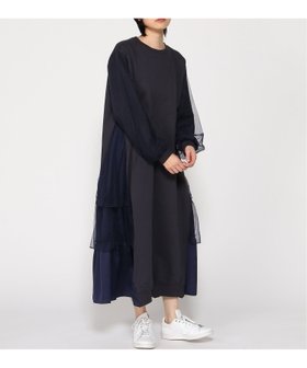 【フラボア/FRAPBOIS】のチュルーカ ワンピース 大人の最旬トレンドファッション＆コーディネート founy(ファウニー) ファッション Fashion レディースファッション Fashion for Women ワンピース Dresses コレクション Collection, Seasonal Line シアー Sheer, See-Through チュール Tulip, Tulip Motif ティアード Tiered, Tiered Style トレーナー Sweatshirt, Trainer メンズ Men's, Menswear リラックス Relax, Relaxed Fit |ID:prp329100004974161