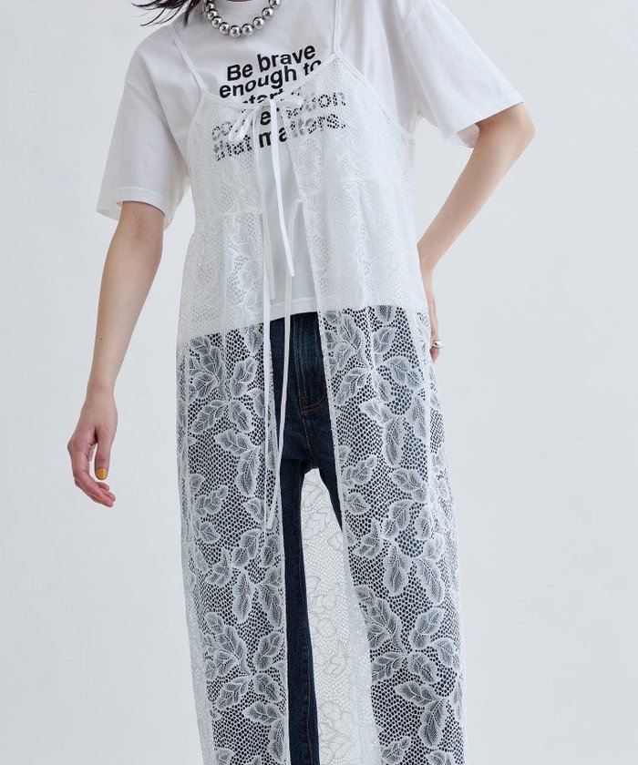 【その他のブランド/Other】のボタニカルレースジレ インテリア・キッズ・メンズ・レディースファッション・服の通販 founy(ファウニー) https://founy.com/ ファッション Fashion レディースファッション Fashion for Women アウター Coat / Outerwear Collection トップス・カットソー Cut & Sew Tops ベスト&ジレ / 重ね着スタイル Vests & Gilets シンプル Simple, Minimal スマート Smart, Elegant デニム Denim, Jeans Material ドレープ Drape, Draping Fabric ボタニカル Botanical, Floral Pattern メタリック Metallic, Shiny Finish モノトーン Monotone, Black and White レース Lace, Lace Fabric |ID: prp329100004974167 ipo3291000000037292793