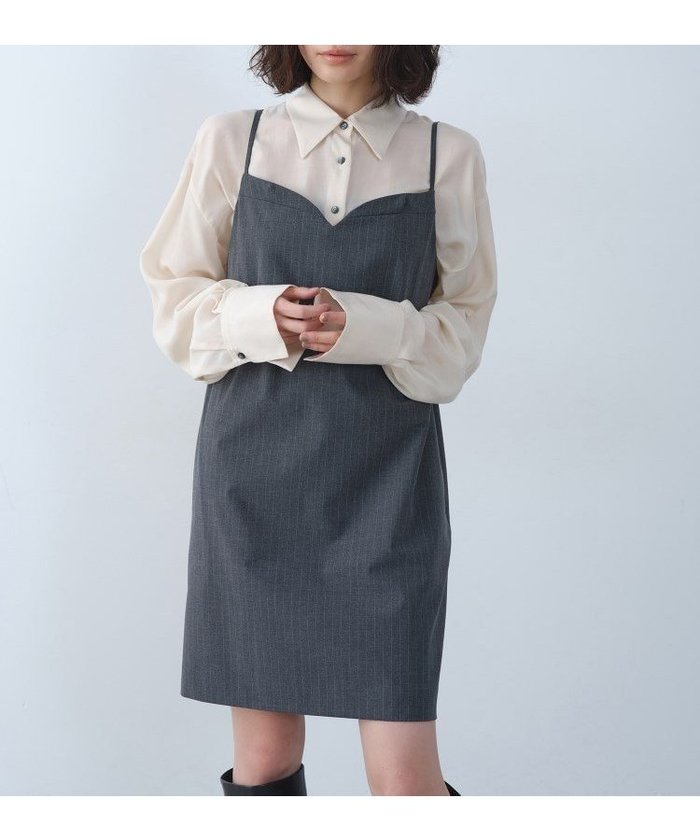 【その他のブランド/Other】のtailored mood mini dress インテリア・キッズ・メンズ・レディースファッション・服の通販 founy(ファウニー) https://founy.com/ ファッション Fashion レディースファッション Fashion for Women ワンピース Dresses フォーマル・パーティードレス・結婚式用ドレス Elegant & Casual Dresses シンプル Simple, Minimal ジャケット Jacket, Outerwear ストライプ Stripe, Striped Pattern スマート Smart, Elegant セットアップ Set-Up, Coordinated Outfit フェミニン Feminine, Girly ロング Long, Long-Length おすすめ Recommended / Our Picks |ID: prp329100004974175 ipo3291000000037292818