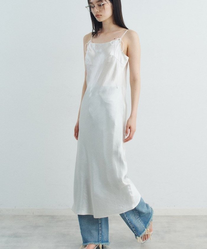 【その他のブランド/Other】のribbon cami dress インテリア・キッズ・メンズ・レディースファッション・服の通販 founy(ファウニー) https://founy.com/ ファッション Fashion レディースファッション Fashion for Women ワンピース Dresses フォーマル・パーティードレス・結婚式用ドレス Elegant & Casual Dresses 2025年 2025 2025春夏・S/S Spring/Summer 2025 SS25 おすすめ Recommended / Our Picks カットソー Cut and Sewn Top カーディガン Cardigan, Knitwear サテン Satin, Glossy Fabric ジャケット Jacket, Outerwear バイアス Bias, Diagonal Cut フィット Fit, Slim Fit ヴィンテージ Vintage Style |ID: prp329100004974225 ipo3291000000037293004
