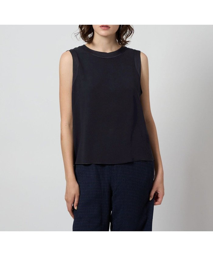 【ユナイテッドアローズ/UNITED ARROWS】のSteven Alan バックサテン ジョーゼット タンクトップブラウス インテリア・キッズ・メンズ・レディースファッション・服の通販 founy(ファウニー) https://founy.com/ ファッション Fashion レディースファッション Fashion for Women トップス・カットソー Cut & Sew Tops シャツ・ブラウス・オフィスカジュアル Elegant Blouses & Button-Ups バッグ Bags サテン Satin, Glossy Fabric ジョーゼット Georgette, Semi-Sheer Fabric セットアップ Set-Up, Coordinated Outfit タンク Tank Top, Sleeveless Top アウトレット Outlet / Clearance エレガント 上品 Elegant |ID: prp329100004974259 ipo3291000000037293124
