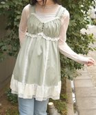 【アクシーズファム/axes femme】のレース使いチュニックワンピース ミント|ID: prp329100004974261 ipo3291000000037293133
