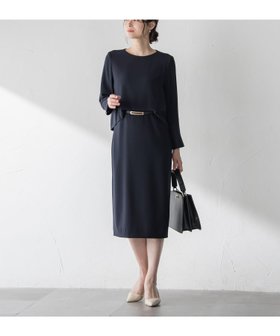 【ロートレ アモン/LAUTRE AMONT】のアチェローザバックサテンジョーゼットワンピース 大人の最旬トレンドファッション＆コーディネート founy(ファウニー) ファッション Fashion レディースファッション Fashion for Women ワンピース Dresses 2026年 2026 2026春夏・S/S Spring/Summer 2026 SS26 エレガント 上品 Elegant 夏 Summer 春 Spring S/S・春夏 SS, Spring/Summer, Warm Season ビジネス 仕事 通勤 Business / Work / Commuting |ID:prp329100004974279