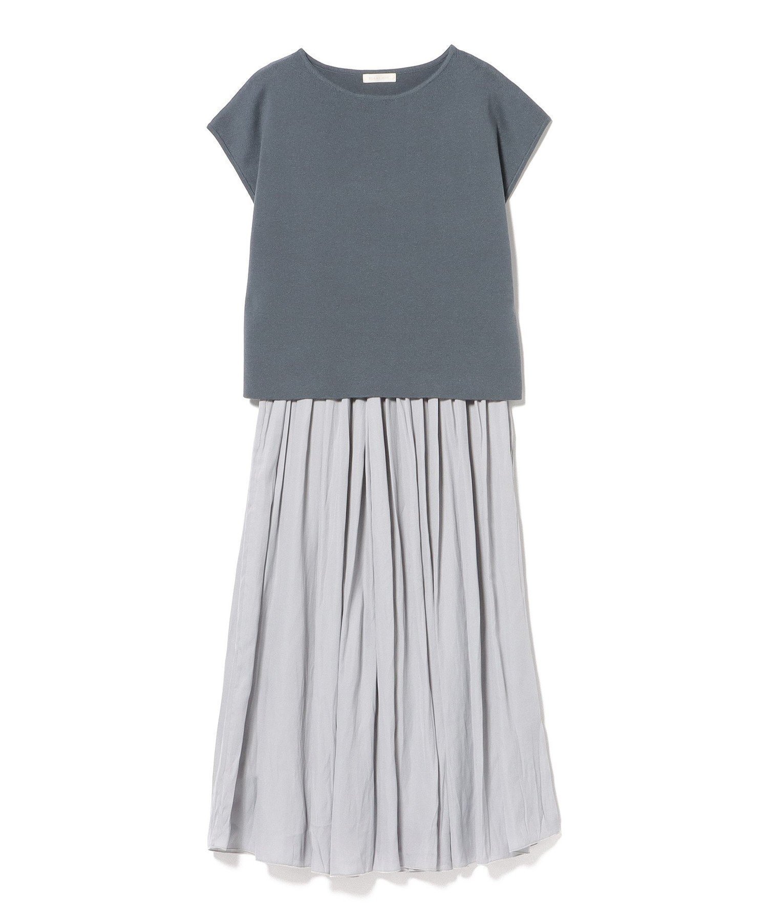 【ビームス ハート/BEAMS HEART】のフレンチ スリーブ プルオーバー * フレア スカート(セットアイテム) 26SS 旅行 インテリア・キッズ・メンズ・レディースファッション・服の通販 founy(ファウニー) 　ファッション　Fashion　レディースファッション　Fashion for Women　スカート　Skirts　Aライン・フレアスカート　A-Line & Flared Skirts　ギャザー　Gathered, Ruffled　スリーブ　Sleeve, Long Sleeve / Short Sleeve　セットアップ　Set-Up, Coordinated Outfit　ダウン　Down, Puffer　デニム　Denim, Jeans Material　バランス　Balance, Style Balance　フレア　Flare, Flared　フレンチ　French, French Style　夏　Summer　旅行　Travel　エレガント 上品　Elegant　2026年　2026　2026春夏・S/S　Spring/Summer 2026 SS26　GRAYISH BLUE×GREY|ID: prp329100004974282 ipo3291000000037293214