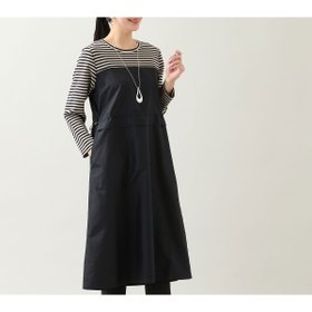 【ミゼール/MISSEL】の【洗える・体型カバー・L~4Lサイズ】ドッキングワンピース(ボーダー) 大人の最旬トレンドファッション＆コーディネート founy(ファウニー) ファッション Fashion レディースファッション Fashion for Women ワンピース Dresses エレガント 上品 Elegant 洗える Machine Washable ジャケット Jacket, Outerwear ストレッチ Stretch, Stretchy Fabric タフタ Taffeta, Structured Fabric ドッキング Docking, Mixed Material 長袖 Long Sleeve, Full Sleeve ボーダー Border, Stripe ポケット Pocket, Pocket Detail 無地 Plain, Solid Color レギンス Leggings, Stretch Pants おすすめ Recommended / Our Picks |ID:prp329100004974291