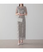 【レジャ/Leja】のスクエアチュールギャザーフラワースパンコールIラインドレス結婚式 大人の最旬トレンドファッション＆コーディネート founy(ファウニー) ファッション Fashion レディースファッション Fashion for Women ワンピース Dresses フォーマル・パーティードレス・結婚式用ドレス Elegant & Casual Dresses オケージョン Occasion Wear ギャザー Gathered, Ruffled シアー Sheer, See-Through スクエア Square, Square Shape スパンコール Sequins, Sequin Embellishment スリット Slit, Slit Detail チュール Tulip, Tulip Motif デコルテ Décolleté, Neckline ドレス Dress, One-Piece フォーマル Formal, Dressy フラワー Flower, Floral フリル Frill, Ruffle モチーフ Motif, Design Theme レース Lace, Lace Fabric おすすめ Recommended / Our Picks 旅行 Travel 結婚式 Wedding 披露宴 Wedding Reception thumbnail GRAY|ID: prp329100004974306 ipo3291000000037293295