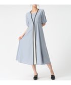 【ミッシュマッシュ/MISCH MASCH】のフロントプリーツ配色ワンピース MM627401 ブルー|ID: prp329100004974309 ipo3291000000037293305
