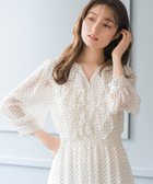 【ミッシュマッシュ/MISCH MASCH】のフリルカラーシアーワンピース MM617409 ホワイトブラック|ID: prp329100004974310 ipo3291000000037293308