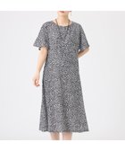 【エヴェックス バイ クリツィア/EVEX by KRIZIA】の【接触冷感・マシンウォッシャブル】ミニチータープリントコンチェロフレアスリーブワンピース ブラック|ID: prp329100004974329 ipo3291000000037293378