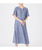 【エヴェックス バイ クリツィア/EVEX by KRIZIA】の【接触冷感・マシンウォッシャブル】ミニチータープリントコンチェロフレアスリーブワンピース ブルー|ID: prp329100004974329 ipo3291000000037293379