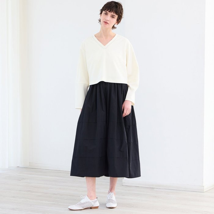 【リズム/R-ISM】の【洗える】ニット*タフタコンビワンピース インテリア・キッズ・メンズ・レディースファッション・服の通販 founy(ファウニー) https://founy.com/ ファッション Fashion レディースファッション Fashion for Women ワンピース Dresses エレガント 上品 Elegant 洗える Machine Washable カットソー Cut and Sewn Top コンパクト Compact, Small Size サンダル Sandals, Summer Shoes シンプル Simple, Minimal ジョーゼット Georgette, Semi-Sheer Fabric ストレッチ Stretch, Stretchy Fabric タフタ Taffeta, Structured Fabric ドッキング Docking, Mixed Material バランス Balance, Style Balance フィット Fit, Slim Fit フェミニン Feminine, Girly ブルゾン Blouson, Bomber Jacket ポケット Pocket, Pocket Detail おすすめ Recommended / Our Picks |ID: prp329100004974333 ipo3291000000037293392