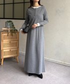 【ゼヴォン/Thevon】のカットリブレイヤードヘンリーネックワンピース グレー|ID: prp329100004974354 ipo3291000000037293458
