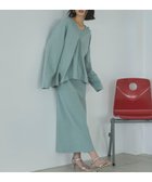 【ドゥ アルシーヴ/Doux archives】のVネックニットSETリブワンピース 大人の最旬トレンドファッション＆コーディネート founy(ファウニー) ファッション Fashion レディースファッション Fashion for Women ワンピース Dresses リブニット Rib Knit, Ribbed Knit thumbnail MINT GREEN|ID: prp329100004974366 ipo3291000000037293505