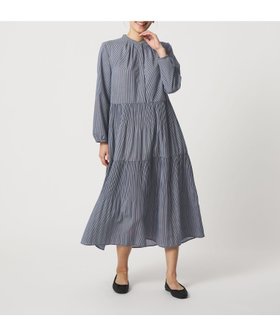 【ユナイテッドアローズ/UNITED ARROWS】のティアード プリーツワンピース -ウォッシャブル- A DAY IN THE LIFE 大人の最旬トレンドファッション＆コーディネート founy(ファウニー) ファッション Fashion レディースファッション Fashion for Women ワンピース Dresses ウォッシャブル Machine Washable ジャケット Jacket, Outerwear ストライプ Stripe, Striped Pattern ダブル Double, Double-Breasted ティアード Tiered, Tiered Style バランス Balance, Style Balance フロント Front, Front Design プリーツ Pleats, Pleated メタル Metal, Metal Parts ロング Long, Long-Length アウトレット Outlet / Clearance おすすめ Recommended / Our Picks エレガント 上品 Elegant |ID:prp329100004974367