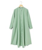 【マーコート/MARcourt】のMidiUmi Aラインバンドカラーシャツワンピース 大人の最旬トレンドファッション＆コーディネート founy(ファウニー) ファッション Fashion レディースファッション Fashion for Women ワンピース Dresses シャツワンピース / 1枚で着映えコーデ Shirt Dresses シンプル Simple, Minimal スニーカー Sneakers, Trainers タイプライター Typewriter Fabric, Crisp Cotton フロント Front, Front Design ポケット Pocket, Pocket Detail ロング Long, Long-Length 今季 This Season, Current Season 再入荷 Restock / Back in Stock 定番 Standard, Basic Item 無地 Plain, Solid Color 長袖 Long Sleeve, Full Sleeve thumbnail グリーン|ID: prp329100004974369 ipo3291000000037293518