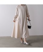 【バブ ブージュルード/Bab Bou Jeloud】の異素材切替ワンピース グレージュ|ID: prp329100004974375 ipo3291000000037293541