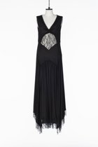 【フェティコ/FETICO】のLACE PLEATED JERSEY DRESS BLACK|ID: prp329100004974386 ipo3291000000037293578