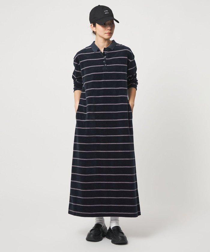 【シテン/CITEN】のCITEN ベロアボーダーワンピース インテリア・キッズ・メンズ・レディースファッション・服の通販 founy(ファウニー) https://founy.com/ ファッション Fashion レディースファッション Fashion for Women ワンピース Dresses 春 Spring ジャケット Jacket, Outerwear スニーカー Sneakers, Trainers フィット Fit, Slim Fit ベスト Vest, Waistcoat ベロア Velour, Soft Velvet ボーダー Border, Stripe ポロシャツ Polo Shirt, Collared Tee リラックス Relax, Relaxed Fit おすすめ Recommended / Our Picks |ID: prp329100004974390 ipo3291000000037293590