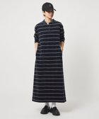 【シテン/CITEN】のCITEN ベロアボーダーワンピース NAVY|ID: prp329100004974390 ipo3291000000037293591