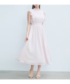 【セゾンドパピヨン/SAISON DE PAPILLON】のふんわりシフォンフレアスリーブワンピース 大人の最旬トレンドファッション＆コーディネート founy(ファウニー) ファッション Fashion レディースファッション Fashion for Women ワンピース Dresses シアー Sheer, See-Through シフォン Chiffon, Lightweight Fabric シャーリング Shirring, Ruched スリット Slit, Slit Detail スリーブ Sleeve, Long Sleeve / Short Sleeve ノースリーブ Sleeveless, No-Sleeve ハイネック High Neck, Mock Neck パール Pearl, Pearl Accent フリル Frill, Ruffle フレア Flare, Flared フレンチ French, French Style thumbnail ピンク|ID: prp329100004974396 ipo3291000000037293613