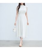 【セゾンドパピヨン/SAISON DE PAPILLON】のふんわりシフォンフレアスリーブワンピース 大人の最旬トレンドファッション＆コーディネート founy(ファウニー) ファッション Fashion レディースファッション Fashion for Women ワンピース Dresses シアー Sheer, See-Through シフォン Chiffon, Lightweight Fabric シャーリング Shirring, Ruched スリット Slit, Slit Detail スリーブ Sleeve, Long Sleeve / Short Sleeve ノースリーブ Sleeveless, No-Sleeve ハイネック High Neck, Mock Neck パール Pearl, Pearl Accent フリル Frill, Ruffle フレア Flare, Flared フレンチ French, French Style thumbnail アイボリー|ID: prp329100004974396 ipo3291000000037293614