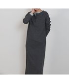 【セレクトモカ/SELECT MOCA】のカットリブレイヤードヘンリーネックワンピース グレー-900|ID: prp329100004974401 ipo3291000000037293628