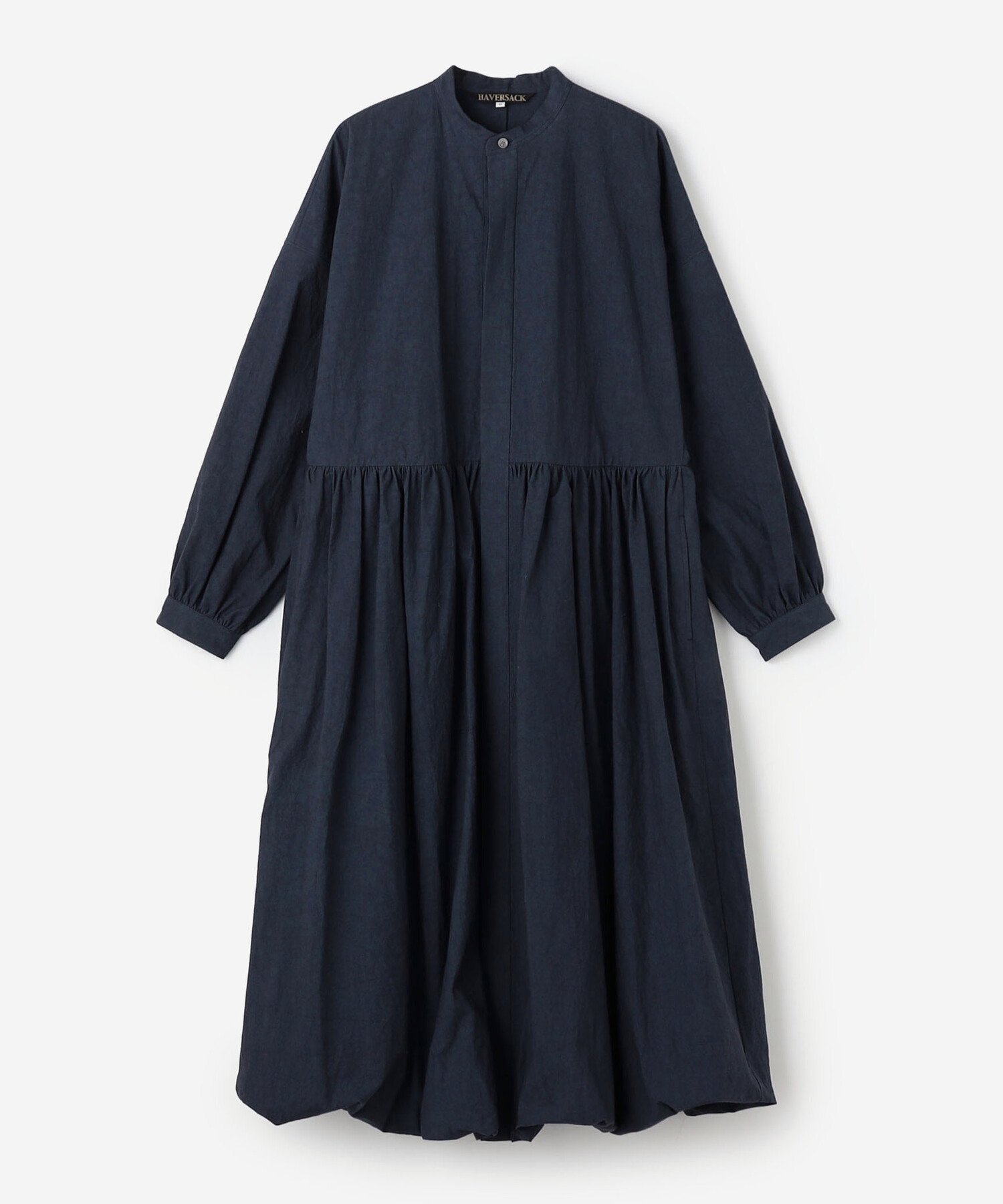 【ビショップ/Bshop】の別注 長袖 シャツワンピース WOMEN インテリア・キッズ・メンズ・レディースファッション・服の通販 founy(ファウニー) 　ファッション　Fashion　レディースファッション　Fashion for Women　ワンピース　Dresses　シャツワンピース / 1枚で着映えコーデ　Shirt Dresses　ギャザー　Gathered, Ruffled　タイプライター　Typewriter Fabric, Crisp Cotton　テーラード　Tailored, Tailored Fit　バルーン　Balloon, Balloon Silhouette　ミリタリー　Military, Army Style　リアル　Real, Realistic　ロング　Long, Long-Length　ワーク　Workwear, Utility Style　別注　Limited Edition, Custom Order　長袖　Long Sleeve, Full Sleeve　NAVY|ID: prp329100004974403 ipo3291000000037293636