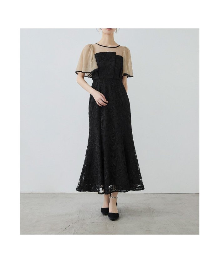 【ビーフラット/bflat】のヴィンテージレースドレス パーティードレス オケージョンドレス 結婚式 二次会 インテリア・キッズ・メンズ・レディースファッション・服の通販 founy(ファウニー) https://founy.com/ ファッション Fashion レディースファッション Fashion for Women アウター Coat / Outerwear Collection トップス・カットソー Cut & Sew Tops ベスト&ジレ / 重ね着スタイル Vests & Gilets ワンピース Dresses フォーマル・パーティードレス・結婚式用ドレス Elegant & Casual Dresses ヴィンテージ Vintage Style カッティング Cutting Detail シアー Sheer, See-Through スリーブ Sleeve, Long Sleeve / Short Sleeve チュール Tulip, Tulip Motif デコルテ Décolleté, Neckline ドレス Dress, One-Piece マーメイド Mermaid, Fishtail Silhouette レース Lace, Lace Fabric おすすめ Recommended / Our Picks 結婚式 Wedding 披露宴 Wedding Reception 二次会 After Party |ID: prp329100004974409 ipo3291000000037293653
