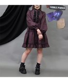 【アクシーズファム/axes femme】のチェックフリルシャツワンピース ピンク|ID: prp329100004974419 ipo3291000000037293692