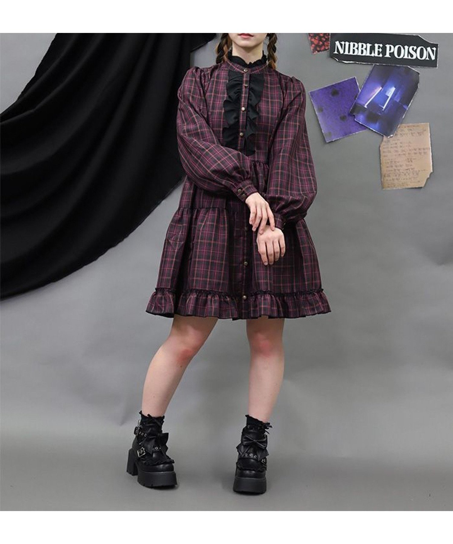 【アクシーズファム/axes femme】のチェックフリルシャツワンピース インテリア・キッズ・メンズ・レディースファッション・服の通販 founy(ファウニー) 　ファッション　Fashion　レディースファッション　Fashion for Women　ワンピース　Dresses　シャツワンピース / 1枚で着映えコーデ　Shirt Dresses　おすすめ　Recommended / Our Picks　カーディガン　Cardigan, Knitwear　チェック　Check, Plaid, Tartan　フリル　Frill, Ruffle　ベスト　Vest, Waistcoat　リボン　Ribbon, Bow　定番　Standard, Basic Item　防寒　Cold Protection, Winter-Ready　ピンク|ID: prp329100004974419 ipo3291000000037293692
