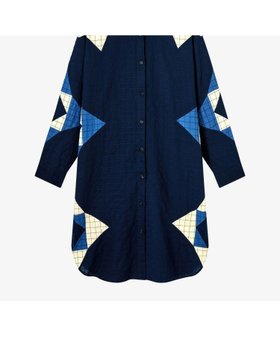 【アーペーセー/A.P.C.】のPatchwork シャツワンピース 大人の最旬トレンドファッション＆コーディネート founy(ファウニー) ファッション Fashion レディースファッション Fashion for Women ワンピース Dresses シャツワンピース / 1枚で着映えコーデ Shirt Dresses クラシック Classic, Timeless Style ストレート Straight, Straight Cut スリット Slit, Slit Detail リネン Linen, Linen Fabric |ID:prp329100004974428