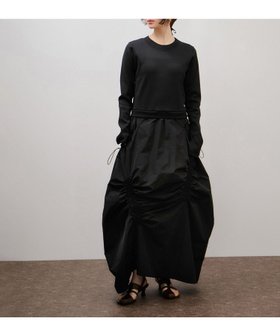 【アダム エ ロペ/ADAM ET ROPE'】のランダムギャザーコンビワンピース 大人の最旬トレンドファッション＆コーディネート founy(ファウニー) ファッション Fashion レディースファッション Fashion for Women ワンピース Dresses アクセサリー Fashion Accessories イエロー Yellow キャップ Cap, Baseball Cap ギャザー Gathered, Ruffled グログラン Grosgrain, Grosgrain Ribbon 軽量 Lightweight, Ultra Light ジャケット Jacket, Outerwear スニーカー Sneakers, Trainers スリット Slit, Slit Detail ドローコード Drawcord, Drawstring Cord バランス Balance, Style Balance フォルム Silhouette, Form ポケット Pocket, Pocket Detail おすすめ Recommended / Our Picks エレガント 上品 Elegant 2026年 2026 2026春夏・S/S Spring/Summer 2026 SS26 |ID:prp329100004974443
