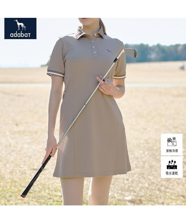 【アダバット/adabat】の【ADABAT NAVY】吸水速乾/接触冷感 カノコポロえりワンピース 大人の最旬トレンドファッション＆コーディネート founy(ファウニー) 　ファッション　Fashion　レディースファッション　Fashion for Women　ワンピース　Dresses　コレクション　Collection, Seasonal Line　吸水　Absorbent, Quick-Dry　ストレッチ　Stretch, Stretchy Fabric　スマート　Smart, Elegant　ポケット　Pocket, Pocket Detail　エレガント 上品　Elegant　ゴルフ　Golf　 other-1|ID: prp329100004974445 ipo3291000000037293770