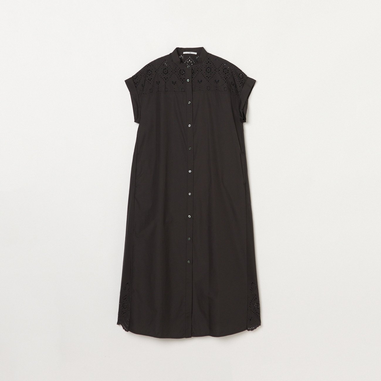 【エリオポール/heliopole】のLACE FRENCH DRESS インテリア・キッズ・メンズ・レディースファッション・服の通販 founy(ファウニー) 　ファッション　Fashion　レディースファッション　Fashion for Women　ワンピース　Dresses　フォーマル・パーティードレス・結婚式用ドレス　Elegant & Casual Dresses　カッティング　Cutting Detail　スカラップ　Scallop, Scalloped Edge　バランス　Balance, Style Balance　ベーシック　Basic, Essential　無地　Plain, Solid Color　ヨーク　Yoke, Yoke Design　レース　Lace, Lace Fabric　ワーク　Workwear, Utility Style　エレガント 上品　Elegant　チャコールグレー|ID: prp329100004974458 ipo3291000000037293814
