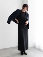 【テチチ/Te chichi】のドレープ I ラインワンピース【AOYAMA FASHION ASSOCIATION * Te chichi】 大人の最旬トレンドファッション＆コーディネート founy(ファウニー) ファッション Fashion レディースファッション Fashion for Women ワンピース Dresses インナー Innerwear コンパクト Compact, Small Size トレンド Trend, Trending Now ドレープ Drape, Draping Fabric ノースリーブ Sleeveless, No-Sleeve バランス Balance, Style Balance フレア Flare, Flared ロング Long, Long-Length エレガント 上品 Elegant 夏 Summer thumbnail ブラック|ID: prp329100004974463 ipo3291000000037293831