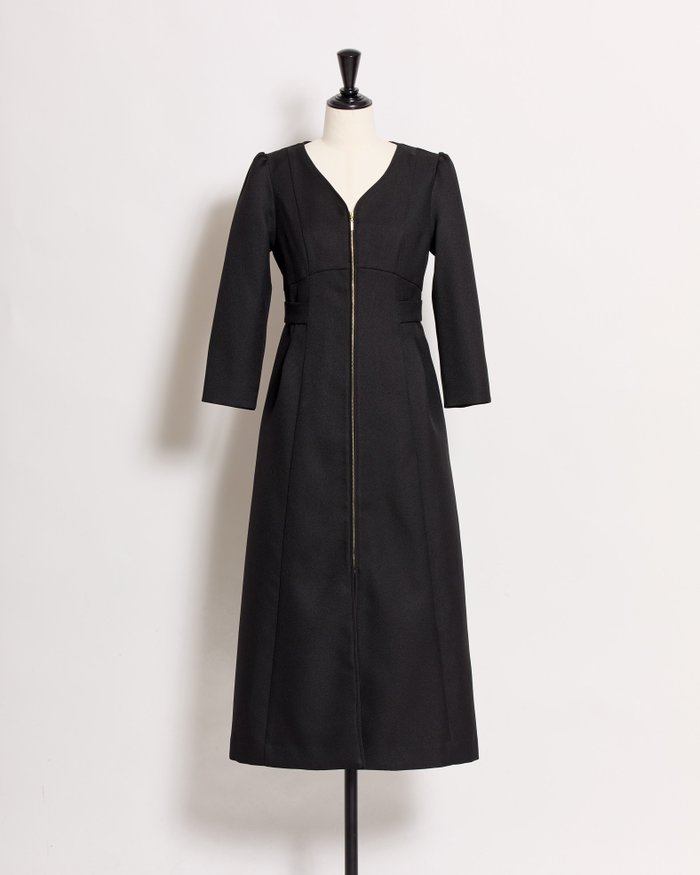 【ノエラ/Noela】のフロントファスナーパイピングワンピース インテリア・キッズ・メンズ・レディースファッション・服の通販 founy(ファウニー) https://founy.com/ ファッション Fashion レディースファッション Fashion for Women ワンピース Dresses ジャケット Jacket, Outerwear ツイル Twist, Twisted Detail パイピング Piping, Trim Design フロント Front, Front Design ポケット Pocket, Pocket Detail エレガント 上品 Elegant |ID: prp329100004974475 ipo3291000000037293876