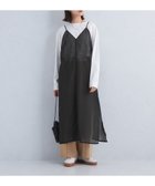 【ユナイテッドアローズ/UNITED ARROWS】のシアー キャミソール ワンピース 大人の最旬トレンドファッション＆コーディネート founy(ファウニー) ファッション Fashion レディースファッション Fashion for Women ワンピース Dresses インナー Innerwear 春 Spring 秋 Autumn カットソー Cut and Sewn Top カーディガン Cardigan, Knitwear キャミソール Camisole, Spaghetti Strap Top シアー Sheer, See-Through ジャケット Jacket, Outerwear ロング Long, Long-Length 冬 Winter / This Winter アウトレット Outlet / Clearance おすすめ Recommended / Our Picks 夏 Summer エレガント 上品 Elegant thumbnail BLACK|ID: prp329100004974488 ipo3291000000037293915