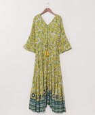 【アミナコレクション/Amina Collection】の【チャイハネ】アシューナワンピース 大人の最旬トレンドファッション＆コーディネート founy(ファウニー) ファッション Fashion レディースファッション Fashion for Women ワンピース Dresses インド Indian Textile エレガント 上品 Elegant ペイズリー Paisley, Ethnic Pattern ボーダー Border, Stripe リゾート Resort, Vacation Style thumbnail イエロー|ID: prp329100004974497 ipo3291000000037293949