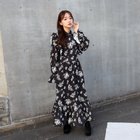 【セシルマクビー/CECIL McBEE】の花柄シャツフリルワンピース ブラック|ID: prp329100004974509 ipo3291000000037293992