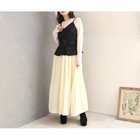 【セシルマクビー/CECIL McBEE】のバイカラーキャミワンピース チュールシャーリングTセット ブラック|ID: prp329100004974513 ipo3291000000037294007